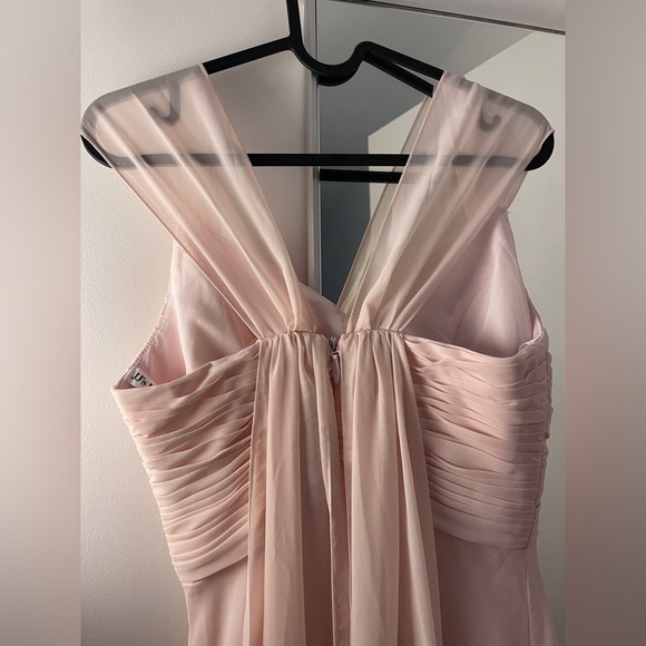 Flowy Pink Chiffon Prom or Bridesmaid Dress - Picture 3 of 13